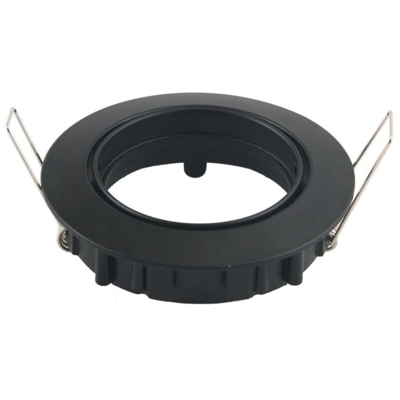 PORTA FARETTO INCASSO NERO GU10 TONDO 8955 - V-tac