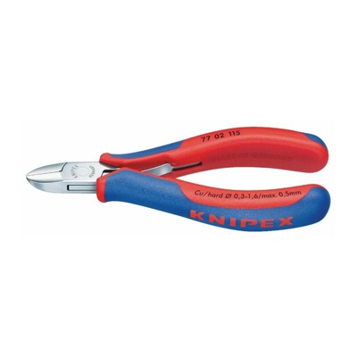 KNIPEX Fresa laterale elettronica lucidata a specchio con manicotti multicomponente 130 mm