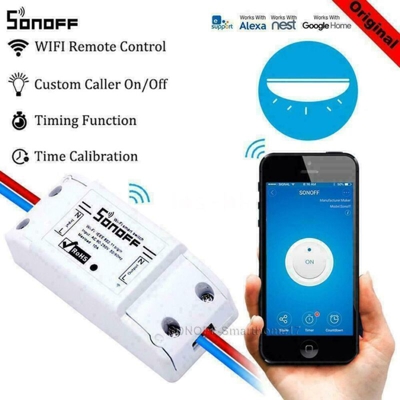 Sonoff Basic Wireless Smart Switch 10A Interruttore Intelligente WiFi Domestico Compatibile Con Amazon Alexa e Google Home