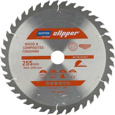 Norton - Lama per sega circolare 255x30mm