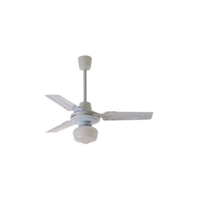 ZEPHIR - ZFS8123 Ventilatore da Soffitto in Metallo con Lampada, Bianco - Z