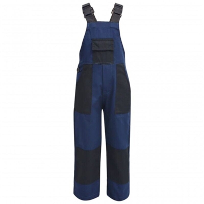Salopette con Pettorina per Bambini Taglia 122/128 Blu - VIDAXL