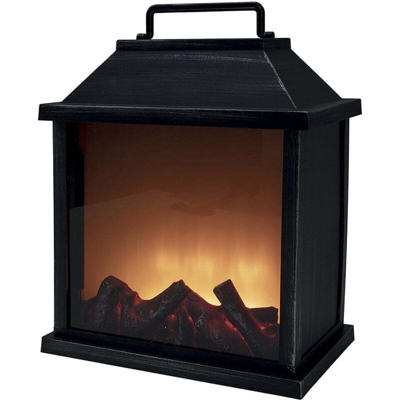 Lanterna Fuoco Finto 30X17X35 Cm - GALILEO