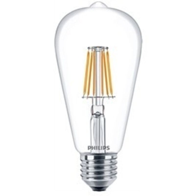 LAMPADINA PERA LED FILAMENTO 6W ATTACCO E27 LUCE CALDA PHILEDST6460 - Philips