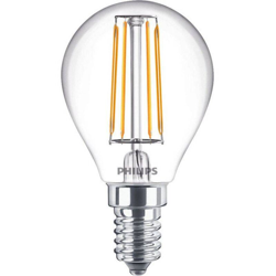 Lampadina Sfera filamento Led Philips 4W attacco E14 2700K PHILEDLUS40E14 características