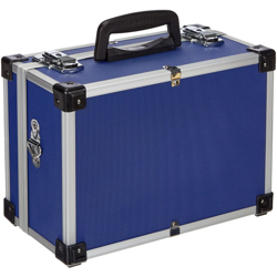 VALISE ALUMINIUM 330 x 230 x 150mm - BLEU - PEREL - 1821-BL - STORAGE en oferta