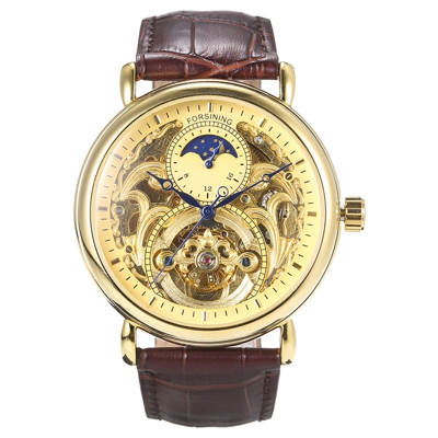 modo degli uomini di lusso Hollow Orologio Classic Charm orologio meccanico automatico - Forsining