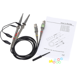 P6100 2 pezzi ad alta precisione oscilloscopio Sonda 1X 10X 100MHz coccodrillo Sonda di prova - ASUPERMALL en oferta