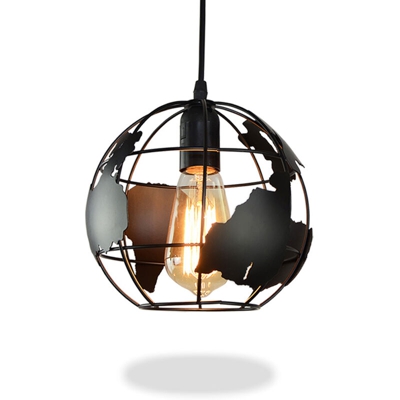 Nordic lampadario moderno e semplice ferro battuto creative personalita studio corridoio corridoio illumina ristorante lampadario 28cm globi neri