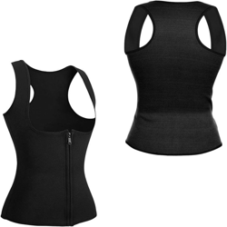 Perdita di donne in neoprene Sauna maglia della vita Trainer Slim corsetto Peso Compressione Body Shaper Vest - ASUPERMALL características