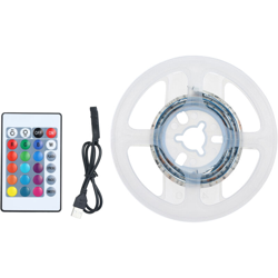 0,5 m lampada intelligente impermeabile 15 luci con 5050 perline lampada LED RGB + telecomando remoto (con batteria) + regolatore - ASUPERMALL precio