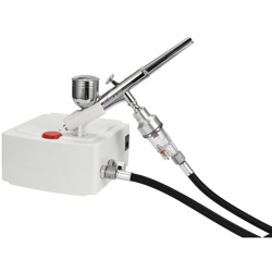 KKmoon 100-250V professionale a gravita a doppia azione Airbrush compressore d'aria Kit per la pittura di arte del manicure del mestiere torta Spray en oferta