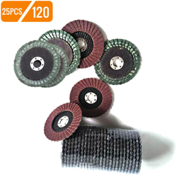 25pcs 100 millimetri Premium ad alta densita calcinata ossido di alluminio Flap Flap Disc disco abrasivo Confezione 25pcs Flap disco abrasivo Ruote en oferta