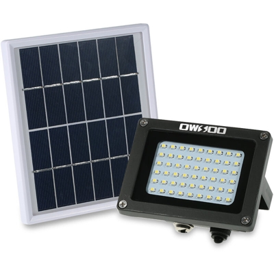OWSOO alimentato solare Proiettore 54 LED luci solari IP65 esterno impermeabile luci di sicurezza per la casa, giardino, prato - ASUPERMALL