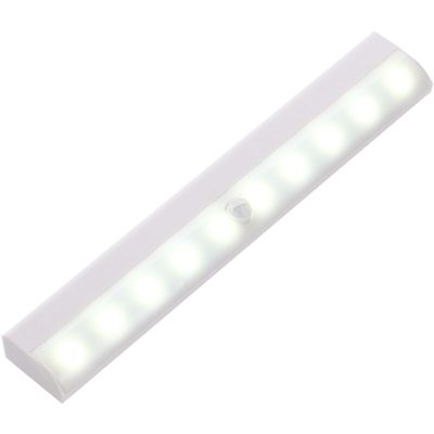 Un armadietto montato 10LED lampada branello luce (corpo del sensore) regolando automaticamente consegna luce bianca e calda senza batteria