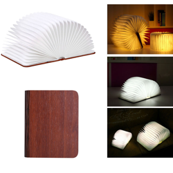 Lampada a LED creativa flip book legno piegata luci tre colori / sbloccato  - ASUPERMALL precio