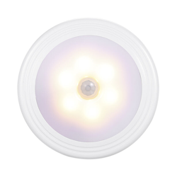 la luce di notte creativa indotto circolare casa semplice attrazione magnetica ovunque all'aperto guardaroba infrarossi lampioni sensore batteria en oferta