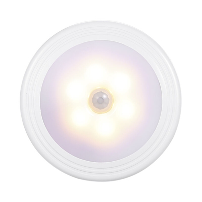 la luce di notte creativa indotto circolare casa semplice attrazione magnetica ovunque all'aperto guardaroba infrarossi lampioni sensore batteria