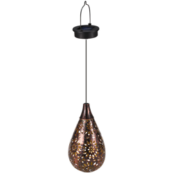 Lanterna a lampada cava solare in ferro battuto con motivo marocchino retro - ASUPERMALL precio