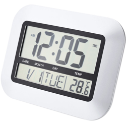 Termometro elettronico multifunzionale e igrometro digitale orologio da parete sveglia con calendario - ASUPERMALL características