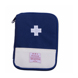 Viaggi First Aid Kit trasportare piccolo piccolo pacchetto kit per la casa portatile pacchetto di ammissione di emergenza medicina grande blu precio