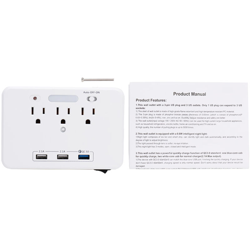 Cellulare intelligente USB US Fine-qualita Wall presa di ricarica multi-funzione impermeabile Consiglio - ASUPERMALL precio