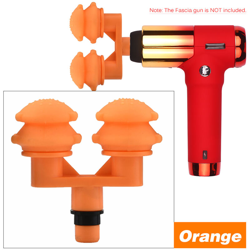 Pistola fascia massaggiante testa doppia vibrazione testa arancione - ASUPERMALL características