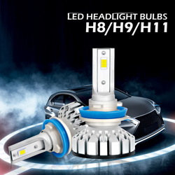 LED Fari Lampade All-in-One Light Kit di conversione H11 H8 H9 HB2 9003 6000K 8000LM per SUV auto Trunk - ASUPERMALL precio