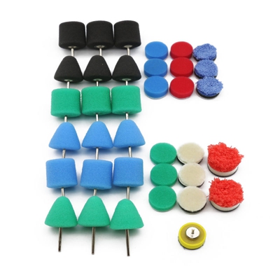 Asupermall - Lucidatura tampone di lucidatura della spugna mozzo ruota set 36 set macchina