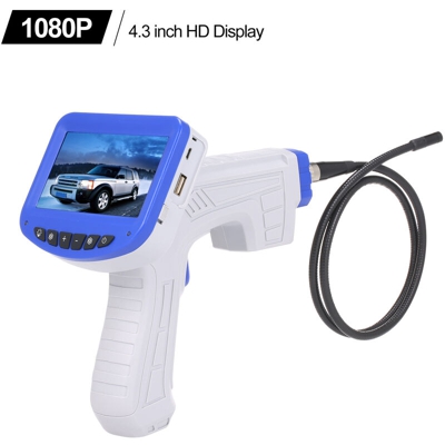 schermo da 4,3 pollici con un colore LCD endoscopica ad alta definizione portatile 1080P endoscopio industriale tubo con schermo 8,0 millimetri a