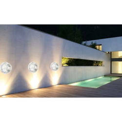 APPLIQUE DA ESTERNO LAMPADA DA PARETE SOFFITTO MURO IP44 Ø 19CM E27-Bianco - GREENLIGHT en oferta