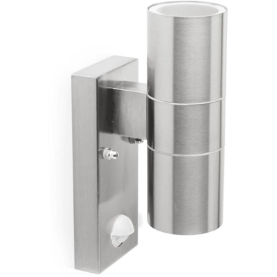 Smartwares 10.045.48 (5000.257L) Lampada da Parete con Rilevatore di Movimento, Cromo