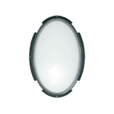 Goccia Illuminazione Plafoniera Ovale Jack 60W Nera 2241Ne