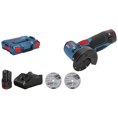 Professional batteria della Smerigliatrice Angolare GWS 12 V 76  (2 X 3,0 AH, Batteria 12 V, bohrungs Ø: 10 mm, in L-Boxx)