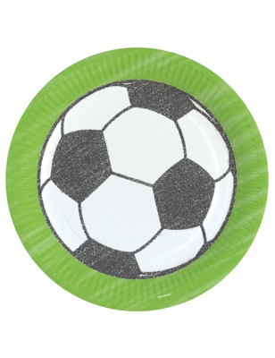 8 Piatti in cartone Calcio