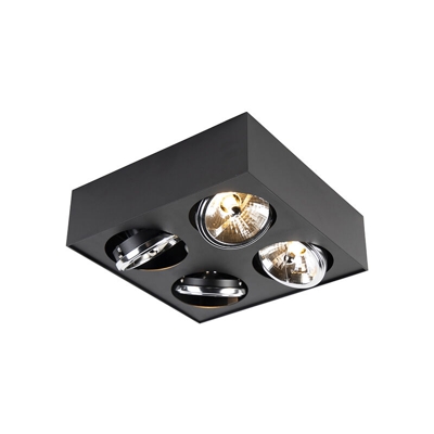 QAZQA Faretto kaya - Moderno - Alluminio,Acciaio - Nero - Quadrato G9 Max. 4 x 3 Watt