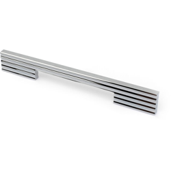 Maniglia stile contemporaneo, Alluminio, Cromato Lucido, 224 mm interasse. Marchio REI precio