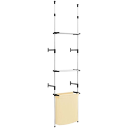Sistema Telescopico per Guardaroba Portabiancheria Alluminio - VIDAXL precio