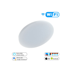 Plafoniera Led Smart Tuya Rotonda 24W WiFi Bianco temperatura colore regolabile - MLED características