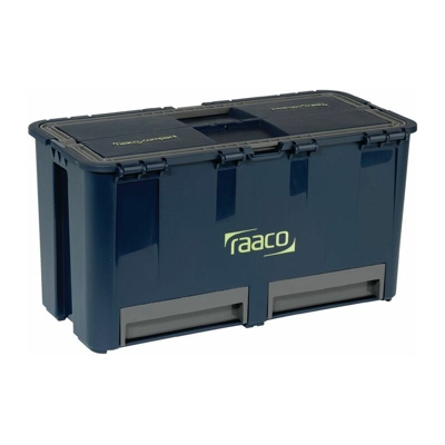 raaco Valigetta portautensili B.474xT.239xH.250mm 6 scomparti/2publ.+ carrier Trgf.30kg a.PP