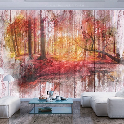 Fotomurale Autumnal Forest cm 300x210 Artgeist