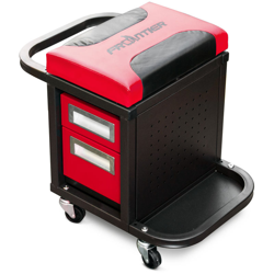 Frontier carrello sgabello officina con seduta e cassetti con ruote da meccanico OPE250R características