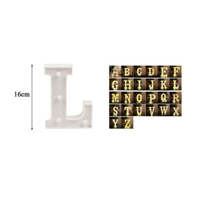 Lettere dell'alfabeto e Numeri LED 16 cm | L - SESAMALL