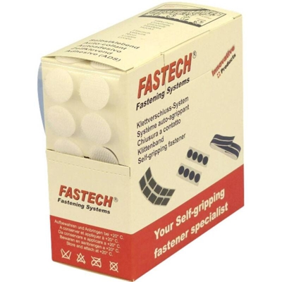Fastech ® - Punti a strappo da incollare Lato morbido e lato rigido (Ø) 20 mm Bianco Fastech B20-COIN000005 460 Parti - FASTECH®