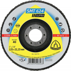 Disco Ébarder Cupola Alloggiamento Smt624 180 Millimetri Grit 80 (A 10) - Klingspor precio