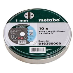 Metabo 616359000 Disco di taglio dritto 125 mm 22.23 mm 10 pz. características