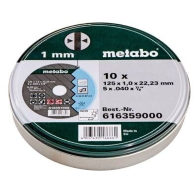 Metabo 616359000 Disco di taglio dritto 125 mm 22.23 mm 10 pz.