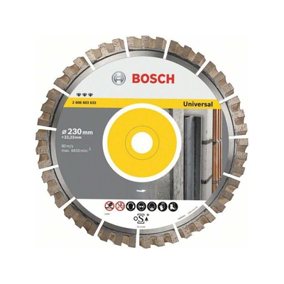 Bosch Disco diamantato Best for Universal, 300 x 25,40 x 2,8 x 15 mm - 2608603635