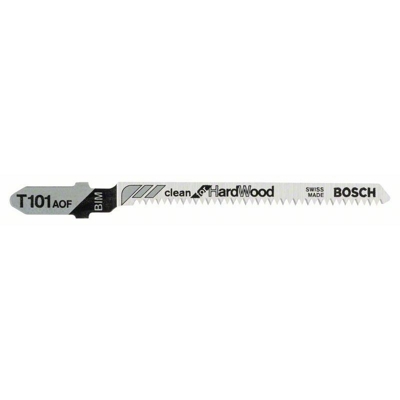Bosch Lama per seghetto alternativo T 101 AOF Clean for Hard Wood, confezione da 3 pezzi