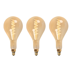 Calex Set 3 lampadine LED E27 200lm 2100K Mega dimm en oferta
